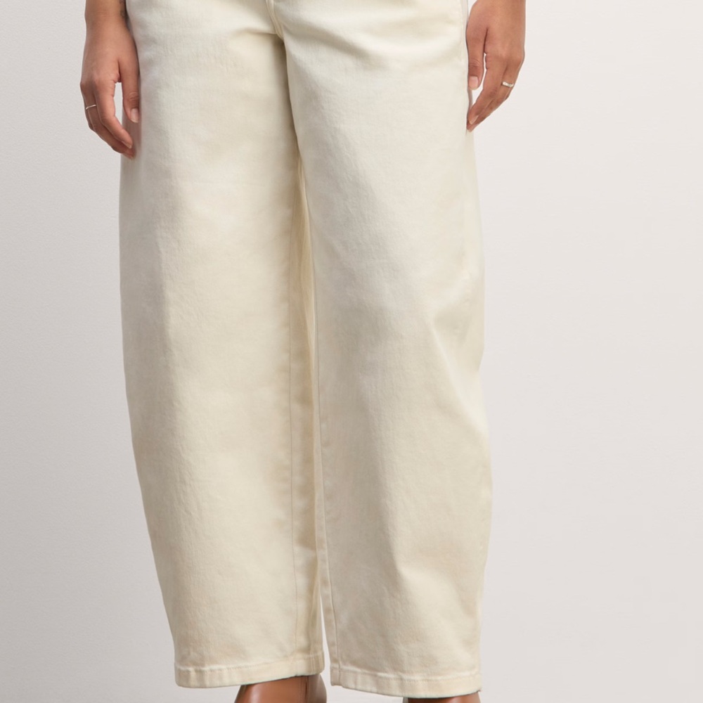 Everlane Off-White Utility Curve Pants